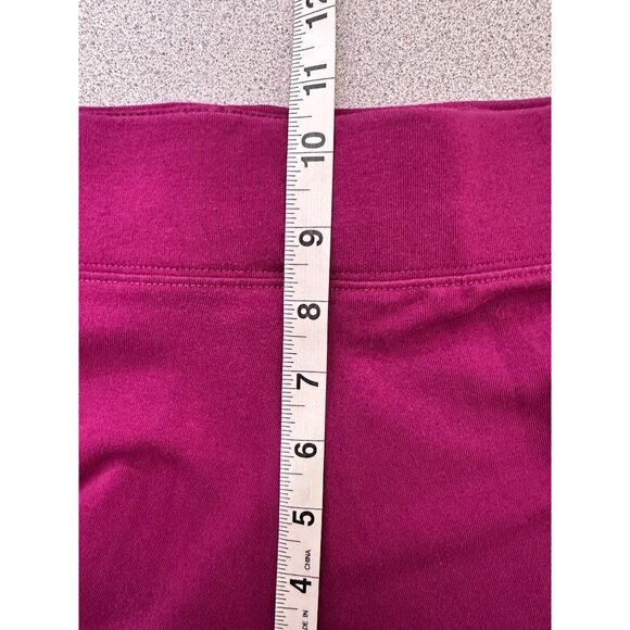 Nike Leggings Women Medium Pink High Rise Athleisure Graphic Logo - Picture 8 of 9